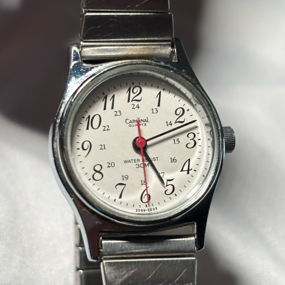 Vintage silver cardinal watch